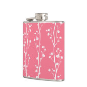 東洋のプラム花パターン フラスク (左)