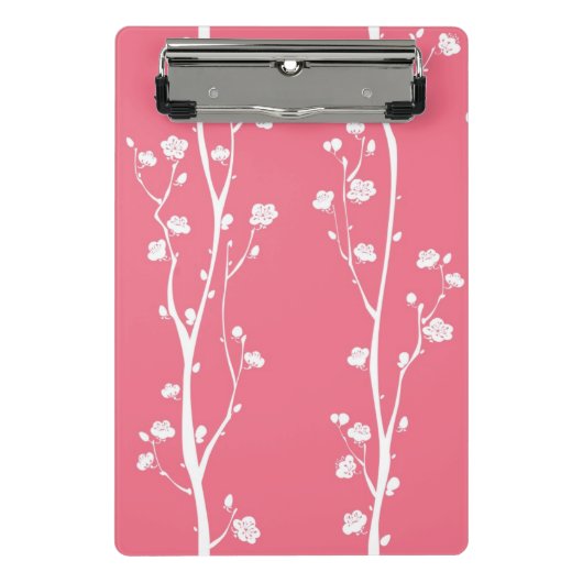 東洋のプラム花パターン ミニクリップボード (正面)
