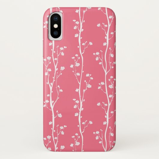 東洋のプラム花パターン Case-Mate iPhoneケース (裏面)