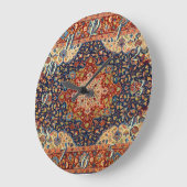 東洋のペルシャのトルコのカーペットパターン ラージ壁時計 (傾斜)