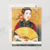 東洋のレデ中国のィー・鮮やかポートレート ポストカード (正面/裏面)