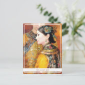 東洋のレデ中国のィー・鮮やかポートレート ポストカード (スタンド正面)