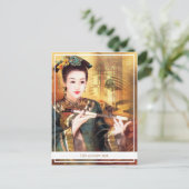 東洋のレデ中国のィー・鮮やかポートレート ポストカード (スタンド正面)