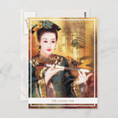 東洋のレデ中国のィー・鮮やかポートレート ポストカード (正面/裏面)