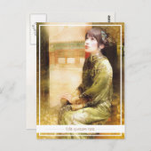 東洋のレデ中国のィー・鮮やかポートレート ポストカード (正面/裏面)