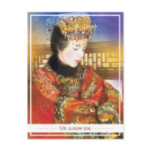 東洋の中国人女性の生き生きとした美しい肖像