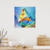 東洋の出生の場面、メアリーはイエスと共に。 ポスター (キッチン)