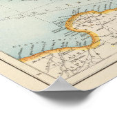 東洋の地中海の地図 ポスター (角)