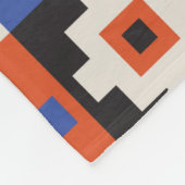 東洋の幾何学的シームレスな模様。民族デザイン フリースブランケット (角)