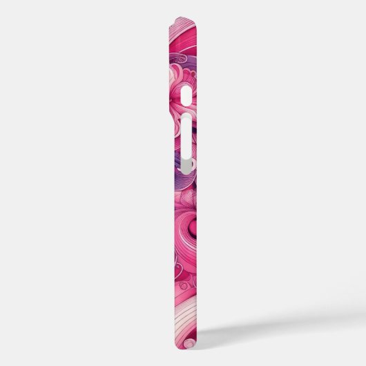 東洋の抽象芸術を表す芸者ピンクの花 Case-Mate iPhoneケース (裏面 / 左)