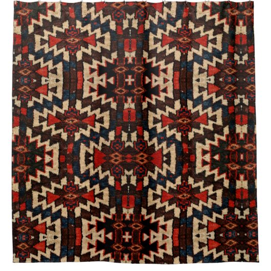 東洋の敷物デザインシャワーカーテン シャワーカーテン (正面)