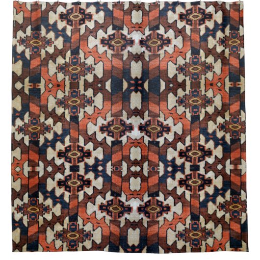 東洋の敷物デザインシャワーカーテン シャワーカーテン (正面)