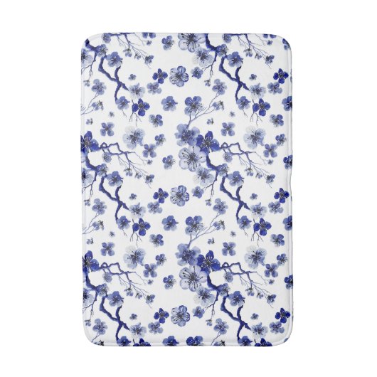 東洋の桜の枝パターン バスマット (正面縦)