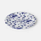 東洋の桜の枝パターン ペーパープレート (アングル)