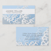 東洋の波の名刺(青い) 名刺 (正面/裏面)