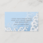 東洋の波の名刺(青い) 名刺 (裏面)