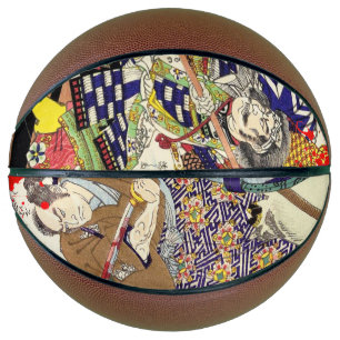 東洋の浮世絵ポートレート バスケットボール