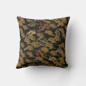 東洋の海のドラゴンパターン クッション (裏面)