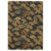 東洋の海のドラゴンパターン クリップボード (裏面)