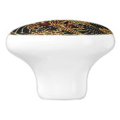 東洋の海のドラゴンパターン セラミックノブ (側面)