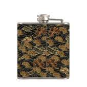 東洋の海のドラゴンパターン フラスク (裏面)