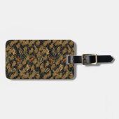 東洋の海のドラゴンパターン ラゲッジタグ (正面横)