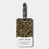 東洋の海のドラゴンパターン ラゲッジタグ (裏面縦)