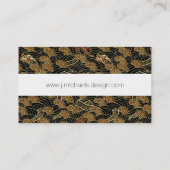 東洋の海のドラゴンパターン 名刺 (裏面)