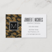 東洋の海のドラゴンパターン 名刺 (正面)