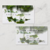 ©東洋の禅自然写真の池リリパッド 名刺 (正面/裏面)