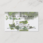 ©東洋の禅自然写真の池リリパッド 名刺 (裏面)