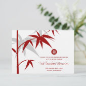 東洋の竹の木 中国 結婚披露宴 エンクロージャーカード (スタンド正面)