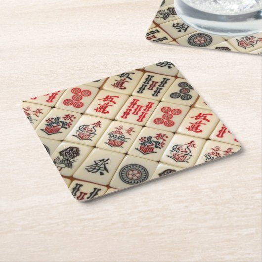 東洋の表現 スクエアペーパーコースター (アングル)