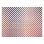 東洋の赤白青幾何学矢印パターン テーブルクロス (正面(横))