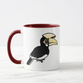 東洋の雑色のミナミジサイチョウ マグカップ (左)