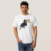 東洋の雑色のミナミジサイチョウ Tシャツ (正面フル)