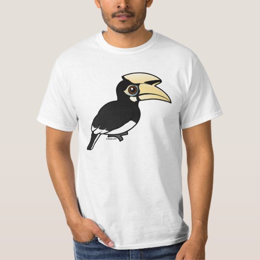 東洋の雑色のミナミジサイチョウ Tシャツ (正面)