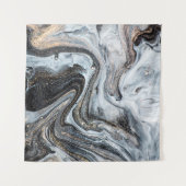 東洋の高級スタイル。金の渦 タペストリー (正面(横))