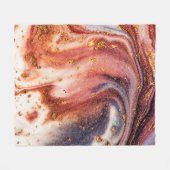 東洋の高級スタイル。金の渦 フリースブランケット (正面(横))