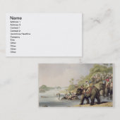 "東洋のFieからの川を渡るトラを、追跡します 名刺 (正面/裏面)