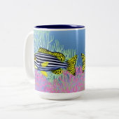 東洋のSweetlips礁の魚のマグ ツートーンマグカップ (正面左)