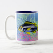 東洋のSweetlips礁の魚のマグ ツートーンマグカップ (左)