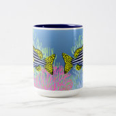 東洋のSweetlips礁の魚のマグ ツートーンマグカップ (中央)