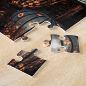 東洋をテーマにした明るい提灯 ジグソーパズル (側面)