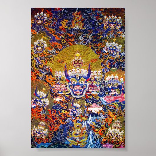 東洋カッコいいのタンカ山高の死の神タトゥー ポスター (正面)