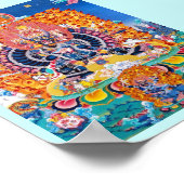 東洋カッコいいのタンカ山高の死の神タトゥー ポスター (角)