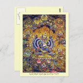 東洋カッコいいのタンカ山高の死の神タトゥー ポストカード (正面/裏面)