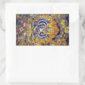 東洋カッコいいのタンカ山高の死の神タトゥー 長方形シール (バッグ)