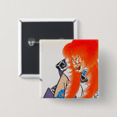 東洋カッコいいの忠正歌舞伎武芸 缶バッジ (正面&裏面)