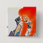 東洋カッコいいの忠正歌舞伎武芸 缶バッジ (正面)